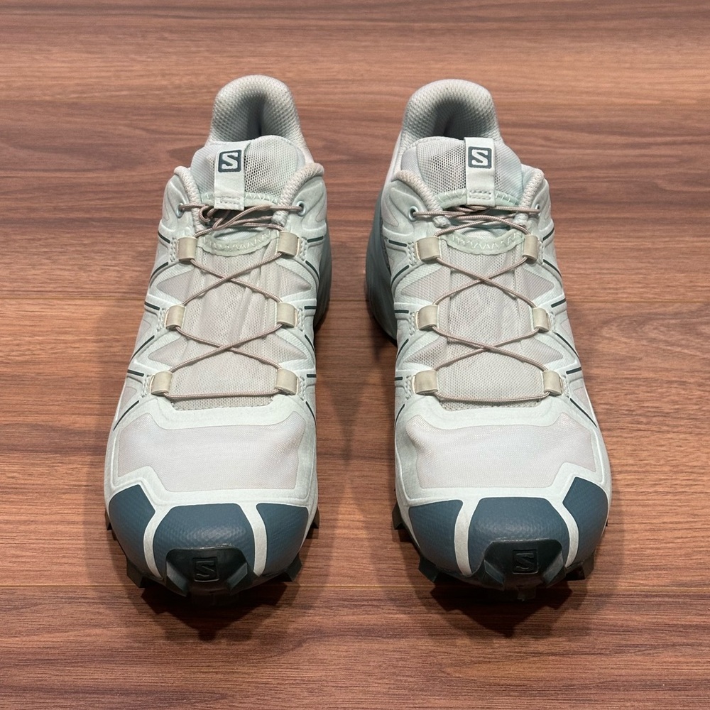 Salomon Speedcross 5 Trail Running Sneakers in Wrought Iron/Spray/White Size 9.5 - Picture 2 of 13